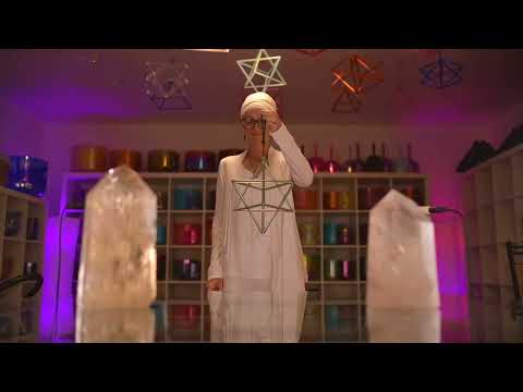 9.5" Earth Magic Crystal Merkaba