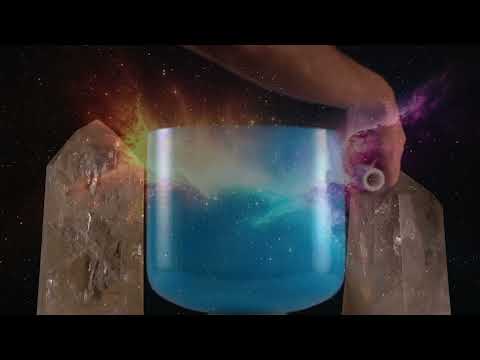 10" F#-31 Serenity Sky Crystal Singing Bowl