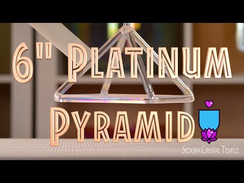 6" D-40 Platinum Crystal Pyramid, Crystal Tones™