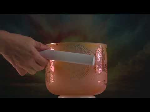 7" D#+41 Sacred Fire Dragon Crystal Singing Bowl