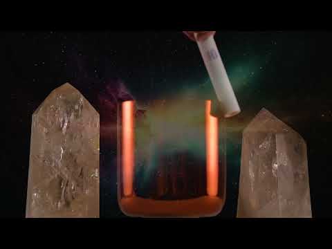 8" B+8 Solara Crystal Singing Bowl, Perfect Pitch