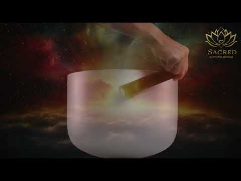 12" A+2 Frosted Silver Star Crystal Singing Bowl, Perfect pitch