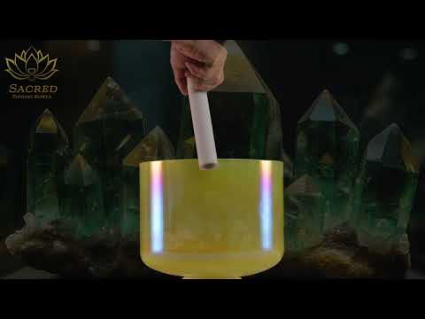 10" A+8 Radiant Sun Crystal Singing Bowl from Sacred Singing Bowls