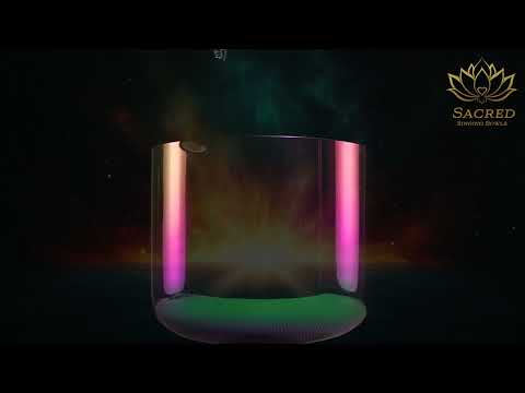 10" F+40 Celestial Rainbow Crystal Singing Bowl