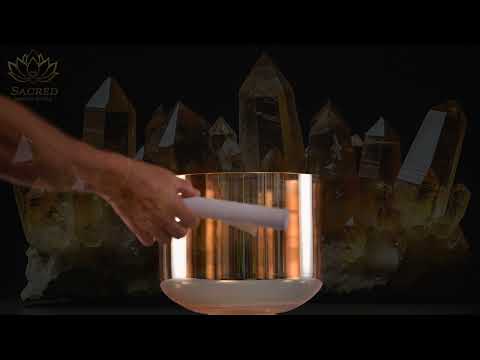 10" A+28 Summer Sun Crystal Singing Bowl from Sacred Singing Bowls™