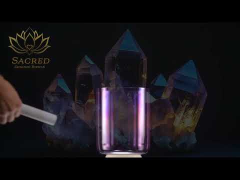 6.75" E+26 Lilac Blossom Crystal Singing Bowl