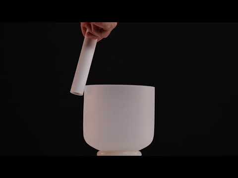 7" B-14 White Frosted Crystal Bowl