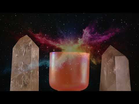 7" F-22 Sunset Serenade Celestial Frosted Singing Bowl