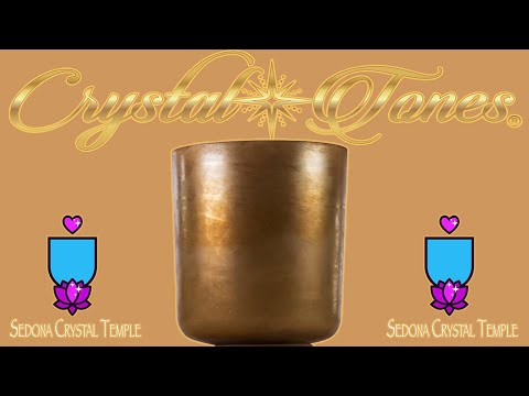 9" C#+50 Grandfather SuperTall Crystal Singing Bowl, Crystal Tones™