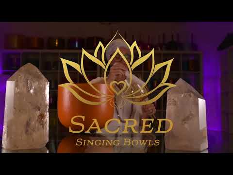 Sunray Crystal Singing Bowl pair