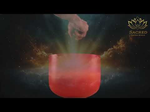 9" D+7 Frosted Harmonic Sunrise Crystal Singing Bowl, Silver inside