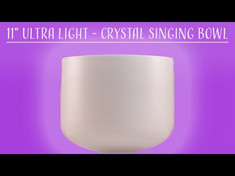 11" F#+28 White Light Crystal Singing Bowl