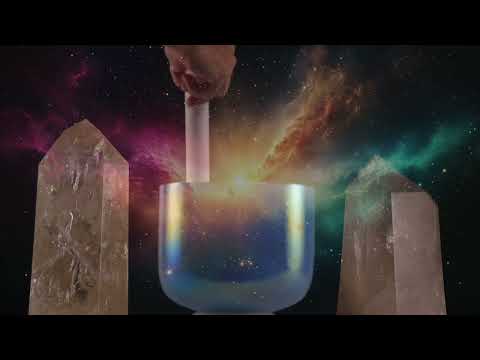 8" D#-25 Father Sky Celestial Frosted Singing Bowl