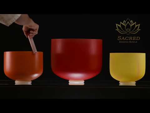 Frosted Singing Bowl Set in D# minor