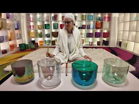 Tidal: Crystal Singing Bowl Sound Healing Set, Sacred Singing Bowls