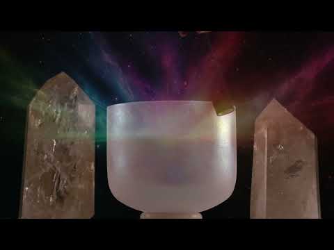 White Celestial Frosted Bowl from Bowls of Sound