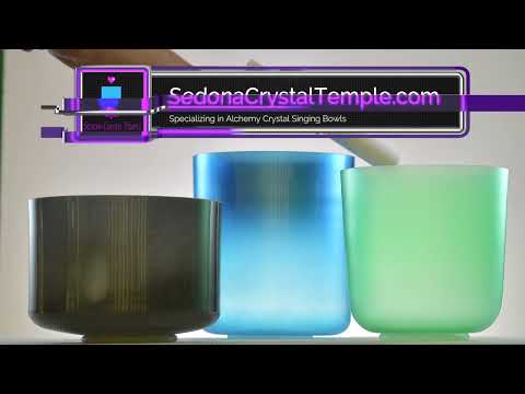 Peaceful Nature: Harmonic Crystal Singing Bowl Set, Perfect Pitch