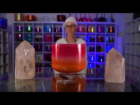 12" C+40 Harmonic Sunrise Crystal Singing Bowl