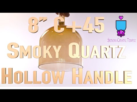 8" C+45 Smoky Quartz Handheld