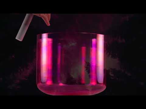 Fractal Fuchsia Singing Bowl, Perfect pitch