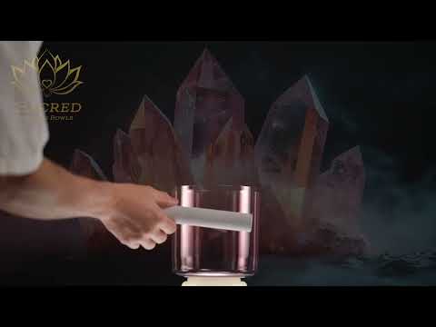 6" F#+30 Solar Violet Crystal Singing Bowl