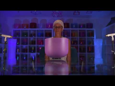 C+2 Frosted Lilac Blossom Singing Bowl
