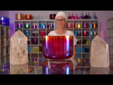 13" C+47 Ruby Ray Crystal Singing Bowl