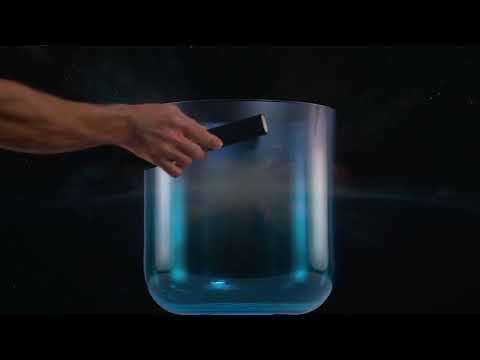 12.25" F-6 Caribbean Blue Crystal Symphony Bowl, Tall