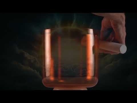 7.5" A-38 Setting Sun Crystal Singing Bowl