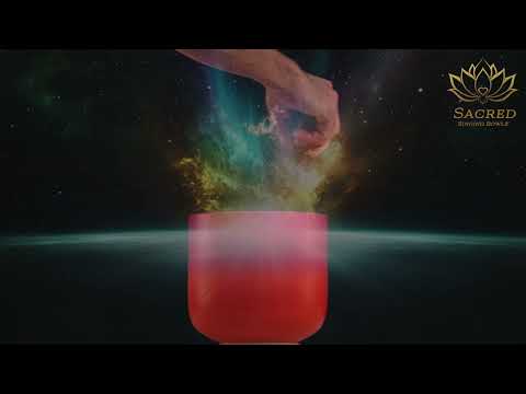 7" B-2 Frosted Harmonic Sunrise Crystal Singing Bowl, Silver inside