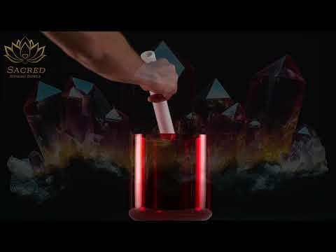 7.5" C+46 Ruby Ray Crystal Singing Bowl