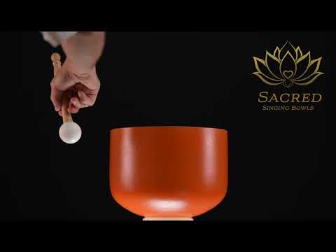 10" D#-25 Setting Sun Frosted Crystal Singing Bowl