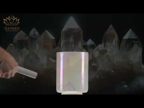 6.5" B-38 Majestic Moon Crystal Singing Bowl