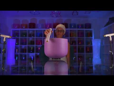 Frosted Lilac Blossom Singing Bowl from Bowls of Sound
