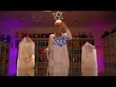 8" Sapphire Spirit Crystal Singing Temple Star