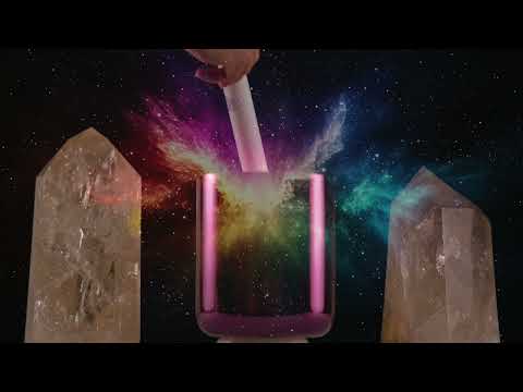 DIVINE VIOLET FLAME CRYSTAL SINGING BOWL, 24K GOLD INSIDE